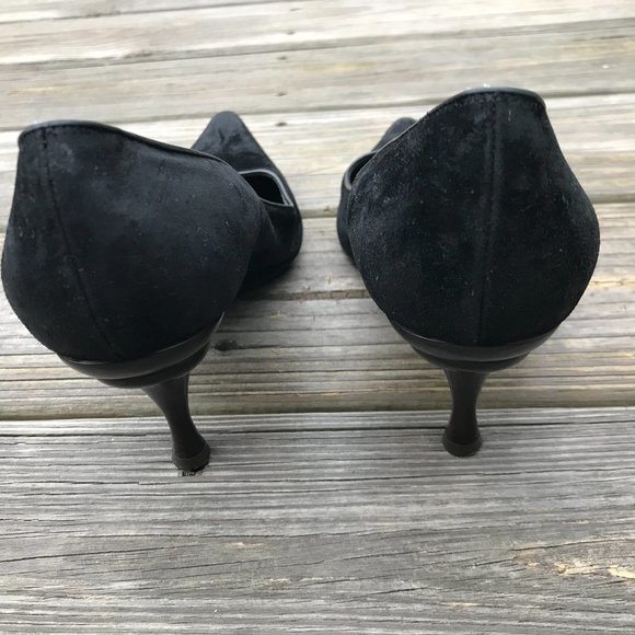 Salvatore Ferragamo Women Heels Suede Point Toe Pu - Picture 7 of 12